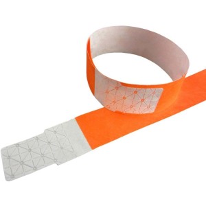 Pulseira Identificacao Laranja Fluor Tyvek-070793-26399