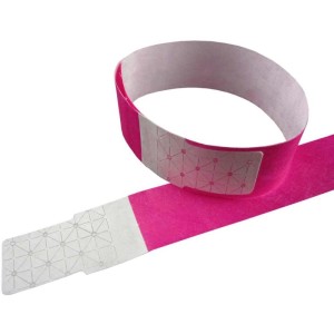 Pulseira Identificacao Pink Fluor Tyvek-070796-15747