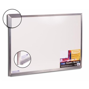 Quadro Branco Moldura Aluminio 060x040cm Standard-104863-58464