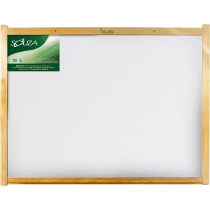 Quadro Branco Moldura Madeira 100x080cm Magitel-088614-48969