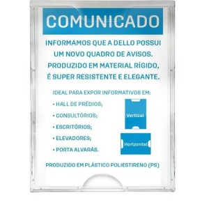 Quadro Multiuso A4 Cristal Rigido-106845-48340