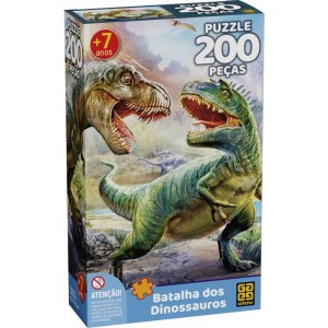 Quebra-cabeca Cartonado Batalha Dos Dinossauros 200pcs-034202-57849