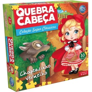 Quebra-cabeca Cartonado Chapeuzinho Vermelho 80pcs-034694-49912