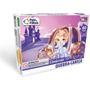 Quebra-cabeca Cartonado Cinderela 60pcs-040372-37703