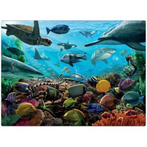 Quebra-cabeca Cartonado Criaturas Marinhas 1000pcs-082616-39934