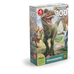 Quebra-cabeca Cartonado Dinossauro 100 Pcs-077787-52635