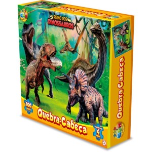 Quebra-cabeca Cartonado Dinossauros 100pcs-104724-52819