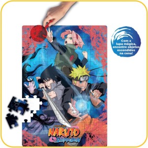 Quebra-cabeca Cartonado Naruto Puzzle Play 100 Pecas-029707-30628