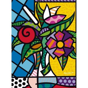 Quebra-cabeca Cartonado Romero Britto Flower 500 Pecas-083788-47957