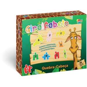 Quebra-cabeca Madeira Giralfabeto 26pcs-094511-11336