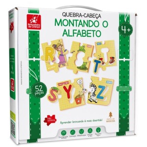 Quebra-cabeca Madeira Montando O Alfabeto 52pcs-107338-82828