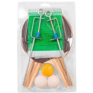 Raquete Para Ping Pong Conj. Raquete+3bolas+suporte-043355-66990