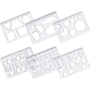 Regua Plastica Kit Desenho Cristal-057154-36021