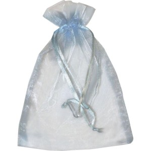 Saco De Organza Azul Bebe 08x10cm-105751-62090