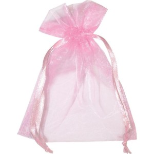 Saco De Organza Rosa 08x10cm-105750-58674