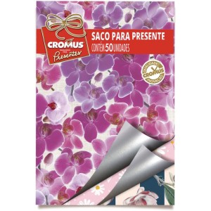 Saco Metalizado 20x30cm Feminino Sortido 20x29cm-044848-12684