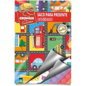 Saco Metalizado 20x30cm Infantil Sortido 20x29cm-044851-44011