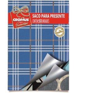 Saco Metalizado 20x30cm Masculino Sortido 20x29cm-044853-58318