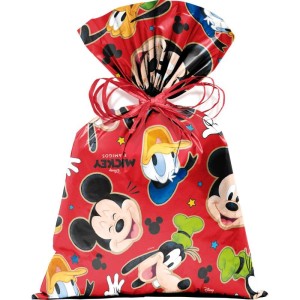 Saco Metalizado 25x37cm Mickey Stickers Perolado-105875-92890