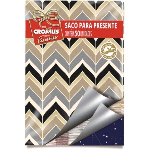 Saco Metalizado 30x45cm Casual Sortido 30x44cm-044857-79049