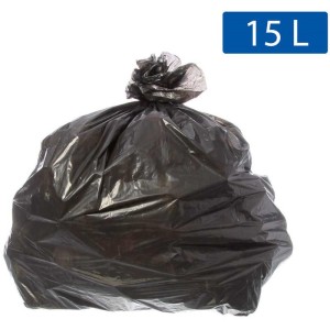 Saco Para Lixo 15l Preto 39x58cm 5 Micras-076356-48778