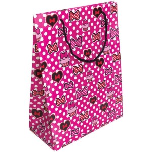 Sacola Para Presente Decorada Feminina/amor Md 27x21x10-085260-27355