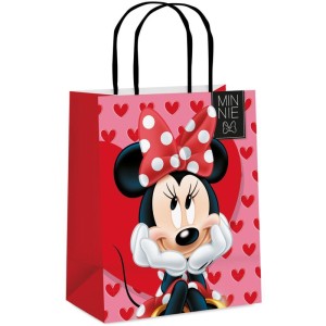 Sacola Para Presente Decorada Minnie Love G 32x26,5x13cm-105869-77999