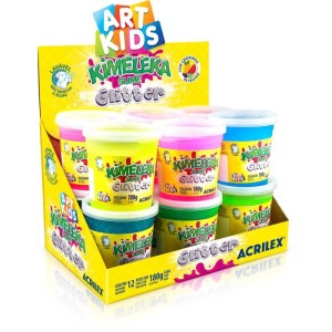 Slime Kimeleka Glitter 180g Sort.-072695-52828