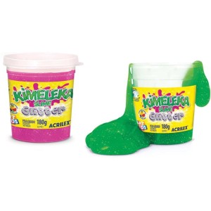 Slime Kimeleka Glitter 180g Sort.-072695-54102