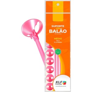 Suporte Para Balao Rosa 33cm-073035-40133