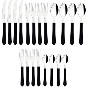 Talher Faqueiro Leme 20pc Inox Preto-027253-84894