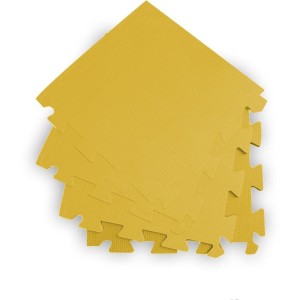 Tatame 04 Placas 50x50x1cm Amarelo-105591-41256