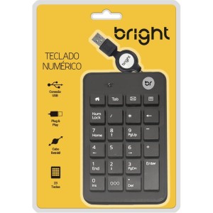 Teclado Mini Usb Numerico Retr. 23tc Pto-072755-76390