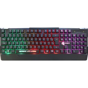 Teclado Multimidia Usb Gamer Enemy Preto C/iluminacao-094249-20945