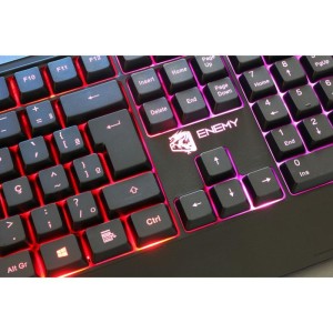 Teclado Multimidia Usb Gamer Enemy Preto C/iluminacao-094249-32624