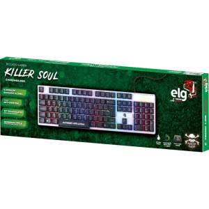 Teclado Multimidia Usb Killer Soul Preto C/iluminacao-094248-37376