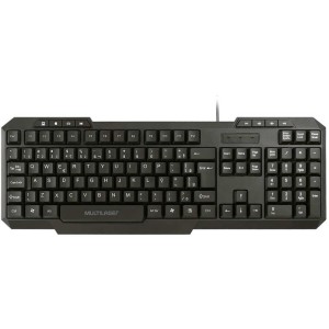 Teclado Multimidia Usb Slim Preto-077061-12370