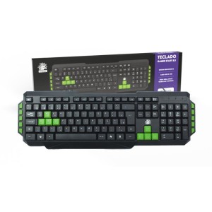Teclado Usb 5+ Gamer Start 2.0 Pt/verde-094468-50965