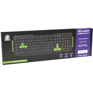Teclado Usb 5+ Gamer Start 2.0 Pt/verde-094468-55173