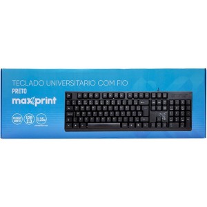 Teclado Usb Universitario Fio Usb2.0 Pt.-106389-45564