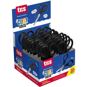 Tesoura Escolar Tris Class Black 13cm.-091967-30259