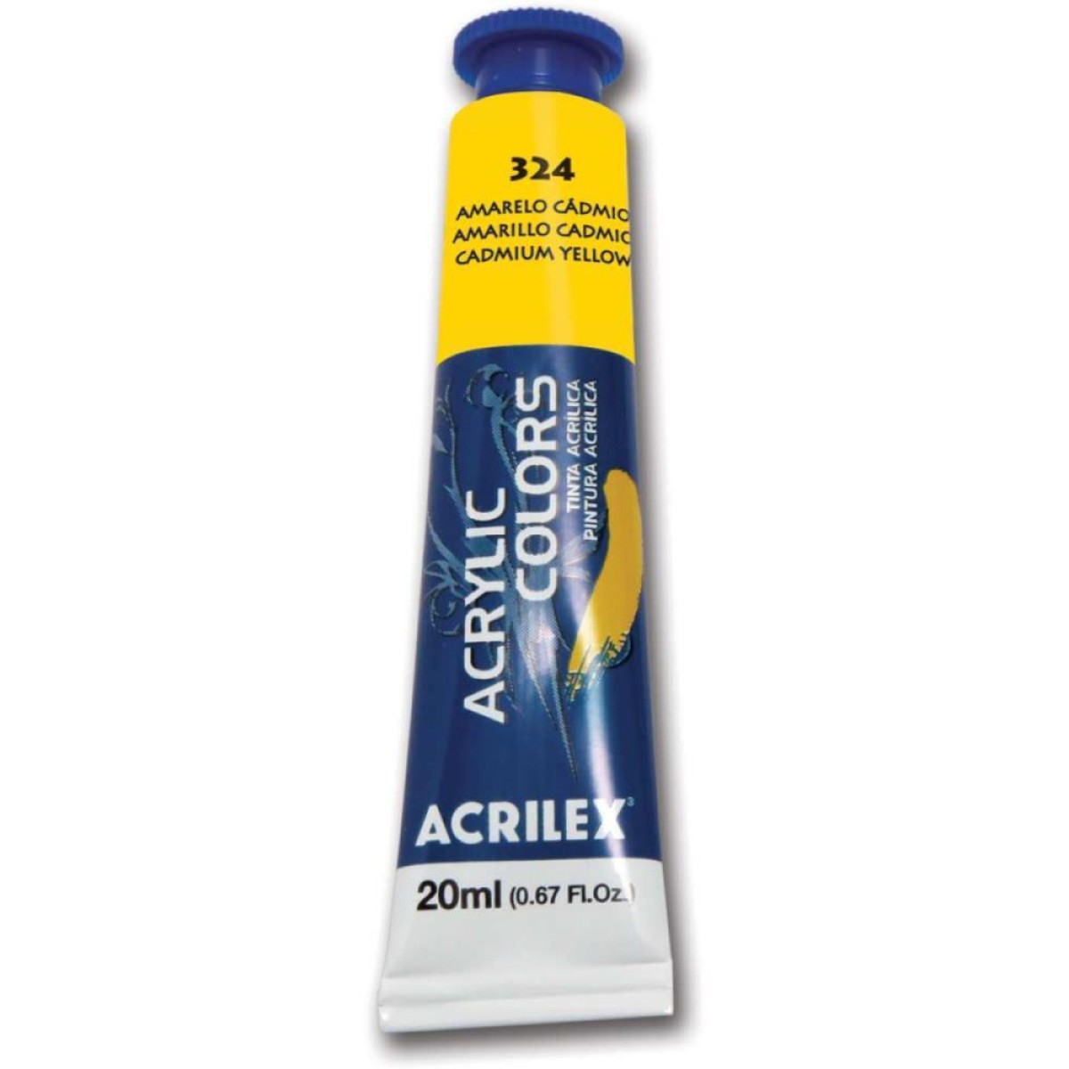 Tinta Acrilica Acrylic Colors 20ml Amarelo Ca-057355-20415