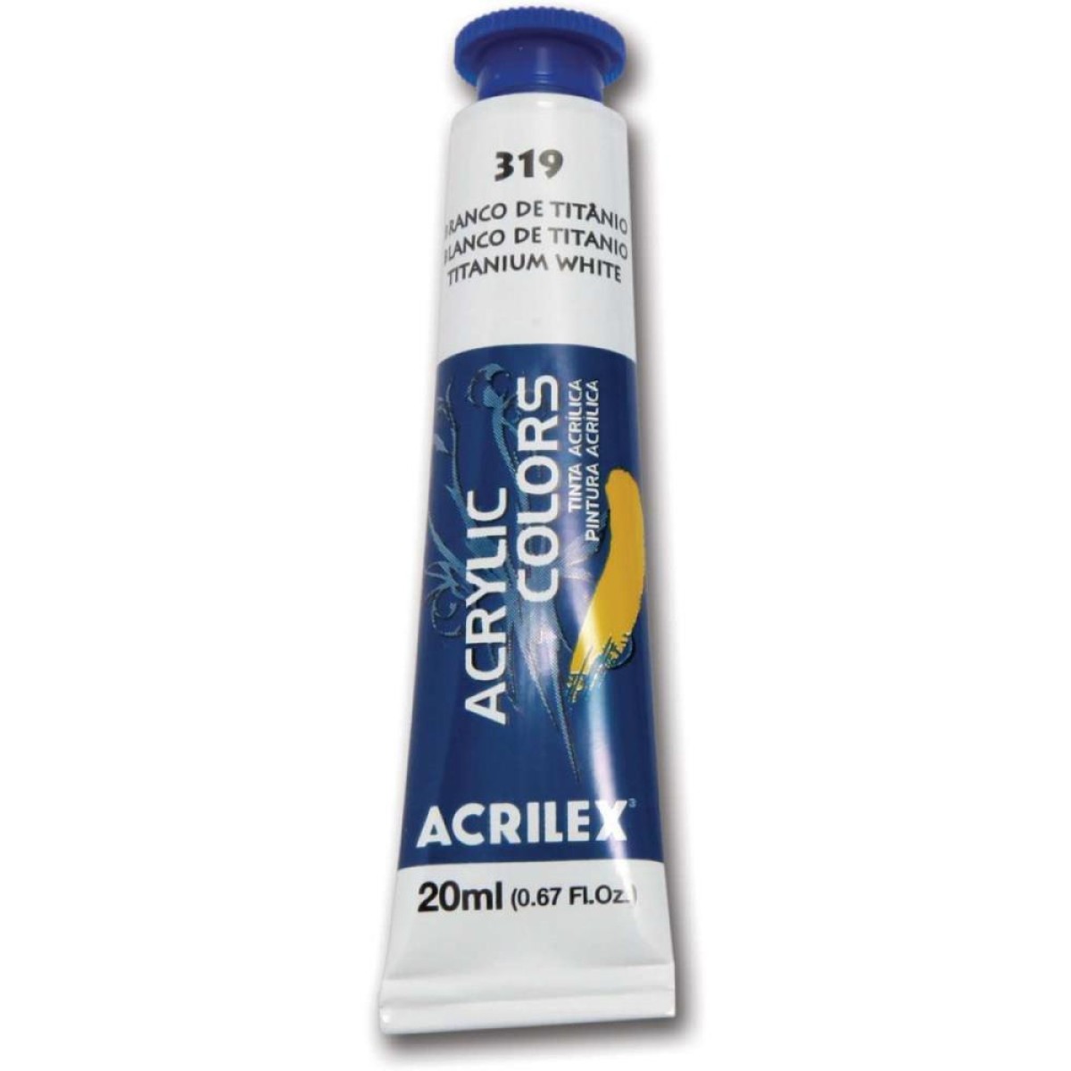 Tinta Acrilica Acrylic Colors 20ml Branca-057352-15232