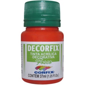 Tinta Acrilica Decorfix Fosca 37ml Vermelho F-017335-19292