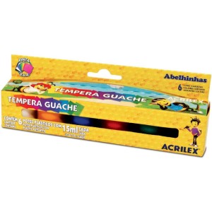 Tinta Guache 015ml 06 Cores Auto Servico-072364-64404