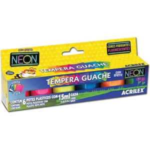 Tinta Guache 015ml Neon 6cores-072080-43789