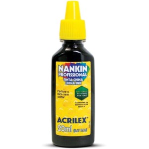 Tinta Nanquim Preto 20ml.-005560-15609