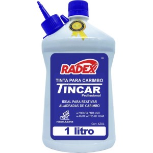 Tinta Para Carimbo 1 Litro Azul-065037-66554