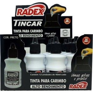 Tinta Para Carimbo 40ml Preta-043320-54314