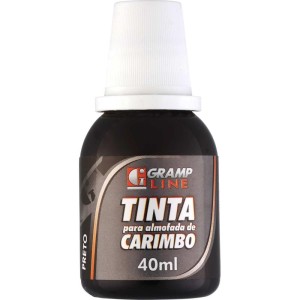 Tinta Para Carimbo 40ml Preta-005153-33883